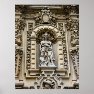 Historische architectuur van San Diego Poster