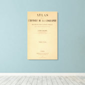 Historische atlas 2 canvas afdruk (Insitu (Houten vloer))