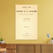 Historische atlas 2 canvas afdruk (Insitu (Woonkamer))
