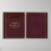 historische atlas voor de kust van New Jersey Poster (Voorkant)