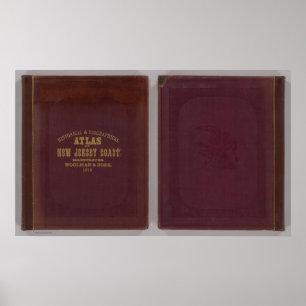 historische atlas voor de kust van New Jersey Poster