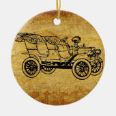 historische autoillustratie in de auto keramisch ornament (Voorkant)