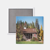 Historische Blanchard Schoolhouse..... Magneet (Voorkant / Achterkant)