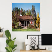 Historische Blanchard Schoolhouse..... Poster (Thuiskantoor)