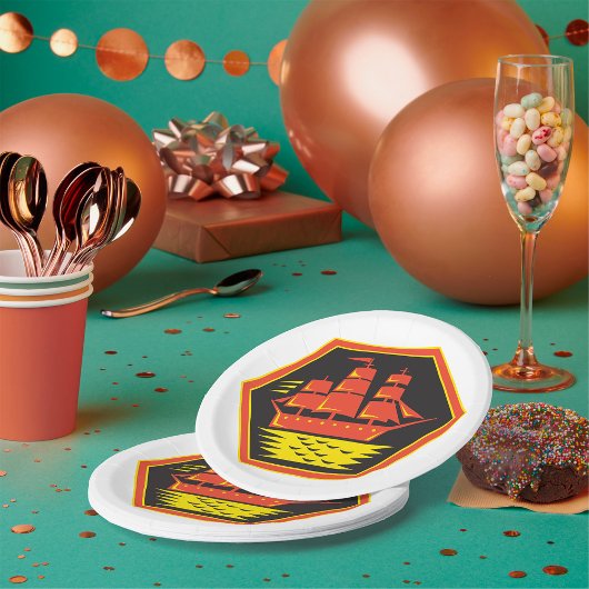 Historische Borden voor Clipper Ship Paper Papieren Bordje