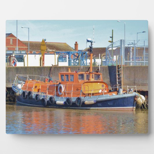 Historische Britse reddingsboot Fotoplaat (Voorkant)