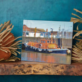 Historische Britse reddingsboot Fotoplaat (Zijkant)