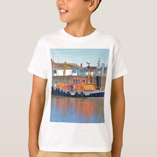 Historische Britse reddingsboot T-shirt (Voorkant)