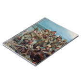 Historische Britse Victoriaans Boerenoorlog schild Notitieboek (Linkerzijde)