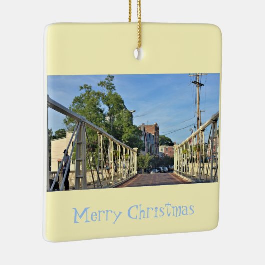 Historische brug hoofdstraat keramisch ornament (Rechts)