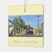 Historische brug hoofdstraat keramisch ornament (Links)