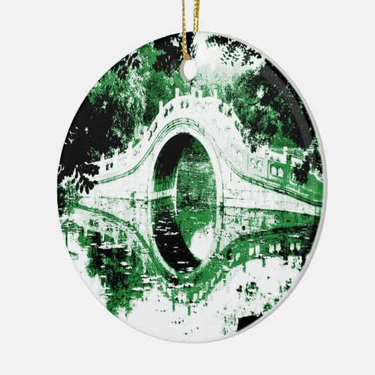 Historische brug keramisch ornament (Links)