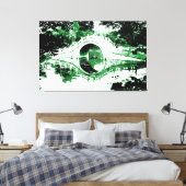 Historische brug omcirkeld Canvas Afdruk (Insitu (Slaapkamer))