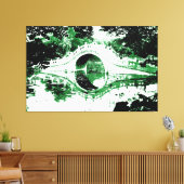 Historische brug omcirkeld Canvas Afdruk (Insitu (Woonkamer))