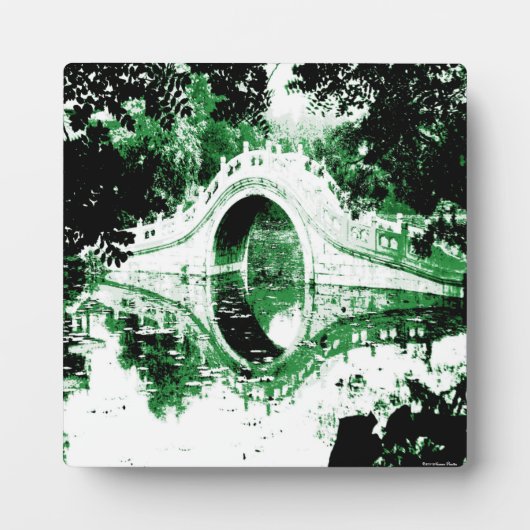 Historische brug Plaque Fotoplaat (Voorkant)