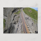 Historische brug van Carrick-a-rede, noordelijk Briefkaart (Voorkant)
