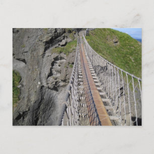 Historische brug van Carrick-a-rede, noordelijk Briefkaart