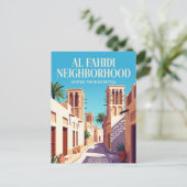 Historische Buurt Al Fahidi Briefkaart (Staand voorkant)