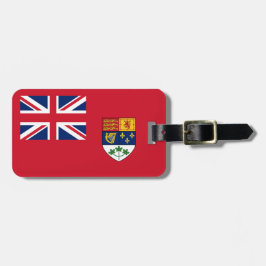Historische Canadese Rode Vaandel 1921-1957 Bagage Bagagelabel