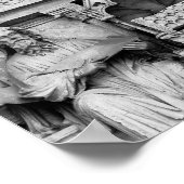 Historische, Christelijke beelden Notre Dame Paris Poster (Hoek)