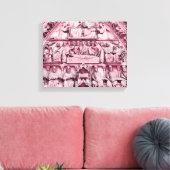 Historische, Christelijke beeldhouwwerken Notre Da Canvas Afdruk (Insitu (Woonkamer))