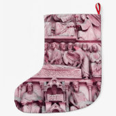 Historische, Christelijke beeldhouwwerken Notre Da Grote Kerstsok (Achterkant)