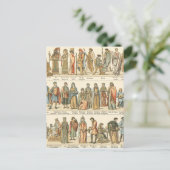 Historische civiele dress briefkaart (Staand voorkant)