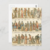Historische civiele dress briefkaart (Voorkant / Achterkant)