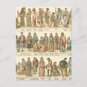 Historische civiele dress briefkaart