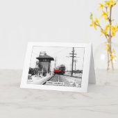 Historische Claremont - Gevouwen Wenskaart Kaart (Gele Bloem)