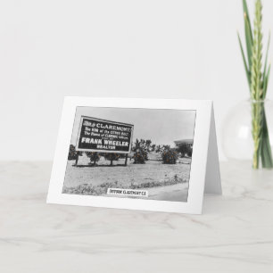 Historische Claremont - Gevouwen Wenskaart Kaart