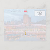 Historische Clarke Quay in Singapore Briefkaart (Achterkant)