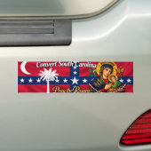 Historische Convert South Carolina bumpersticker (Op auto)