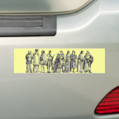 Historische Costumes-Bumpersticker Bumpersticker (Op auto)