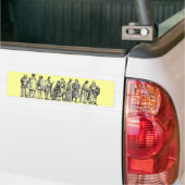 Historische Costumes-Bumpersticker Bumpersticker (Op Truck)