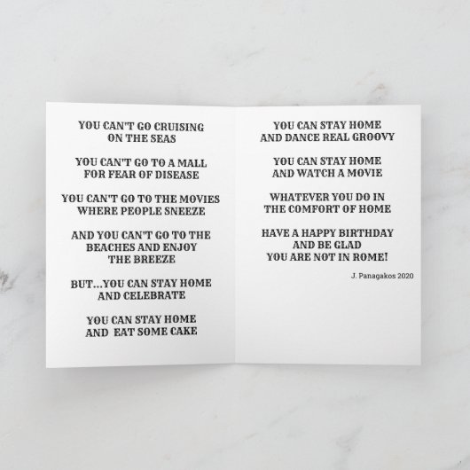 Historische covid-19 Time Capsule-kaart Kaart (Binnen)