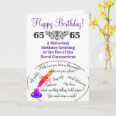 Historische covid-19 Time Capsule-kaart Kaart (Gele Bloem)