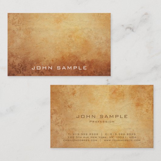  Historische Creatieve Plain Matte Luxury Visitekaartje (Voorkant / Achterkant)