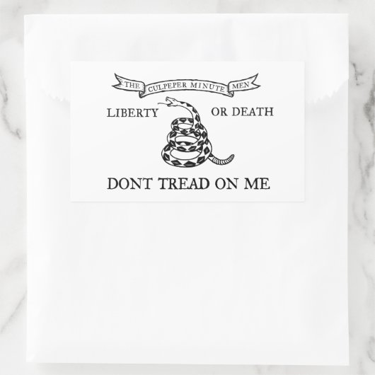 Historische Culpeper Flag Sticker sets (Tas)