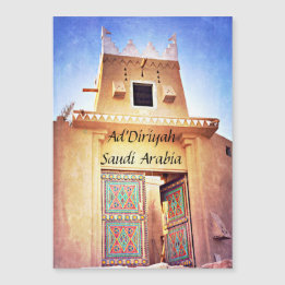 Historische diriyah Saudi-Arabië Magnet Briefkaart