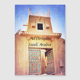 Historische diriyah Saudi-Arabië Magnet Briefkaart