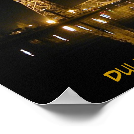 Historische Duluth Minnesota Lift Bridge Poster (Hoek)