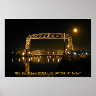 Historische Duluth Minnesota Lift Bridge Poster