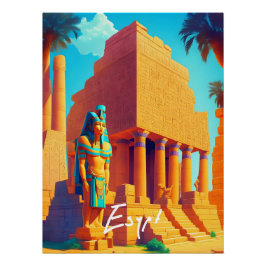 Historische Egyptische Reisposter Perfect Poster