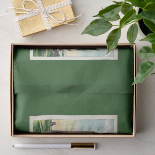 Historische emblemen in Ierland Tissuepapier (Geschenk)