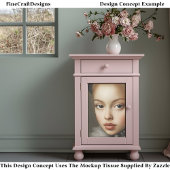 Historische Fantasy Portret Vrouw BG3 Decoupage Tissuepapier