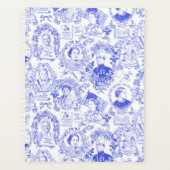 Historische feministische pioneers Blue Toile Planner (Voorkant)