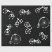 Historische fiets cadeaupapier (Vlak)