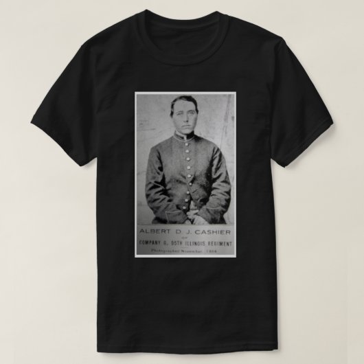 Historische foto, Albert Kassier- Union Soldaat T-shirt (Design voorkant)