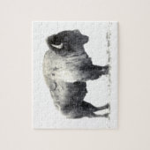 Historische foto van American Bison Legpuzzel (Verticaal)